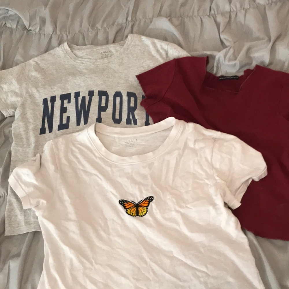 3 BRANDY MELVILLE SHIRTS